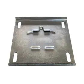 DIN rail plate for toroidal transformers