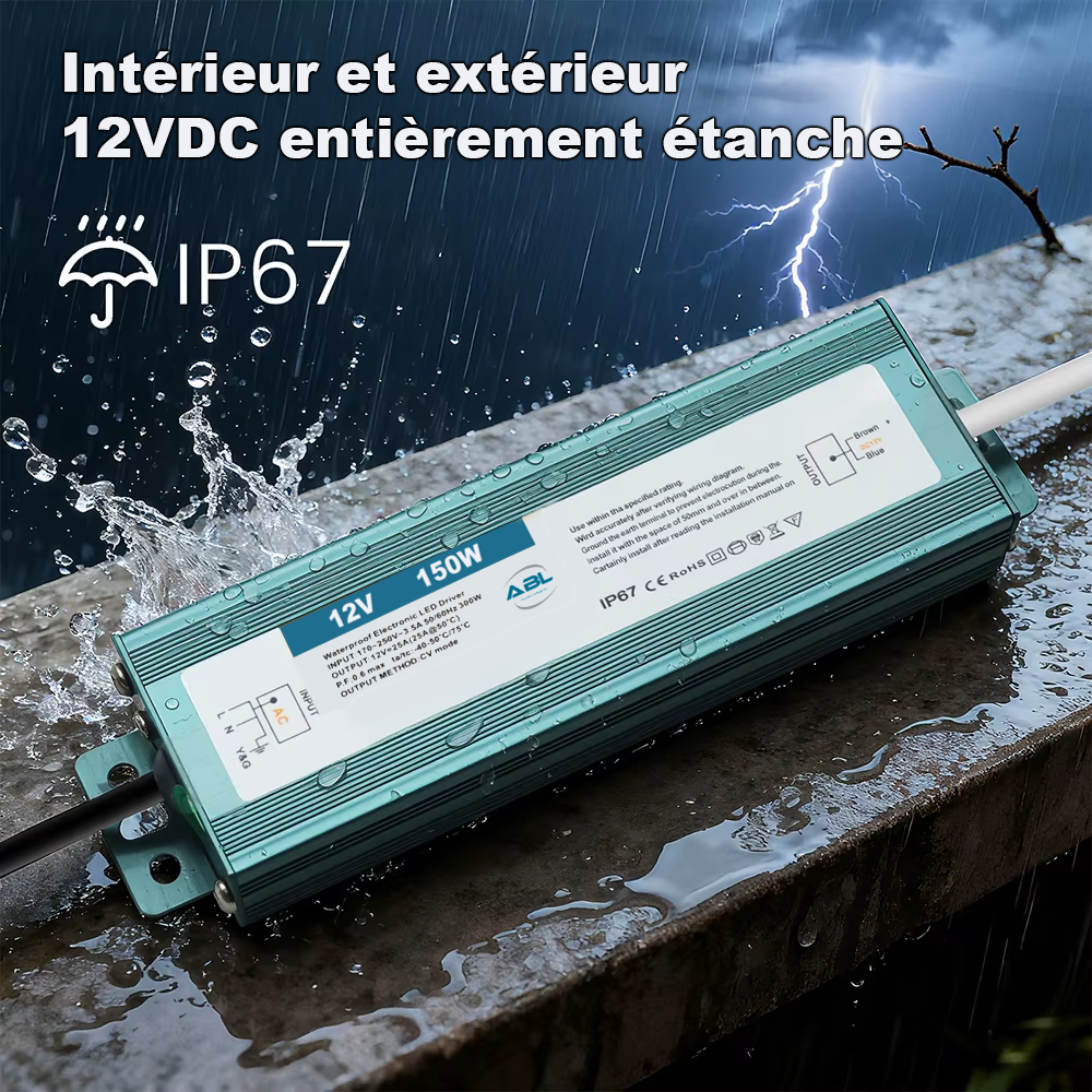 alim 12V étanche IP67